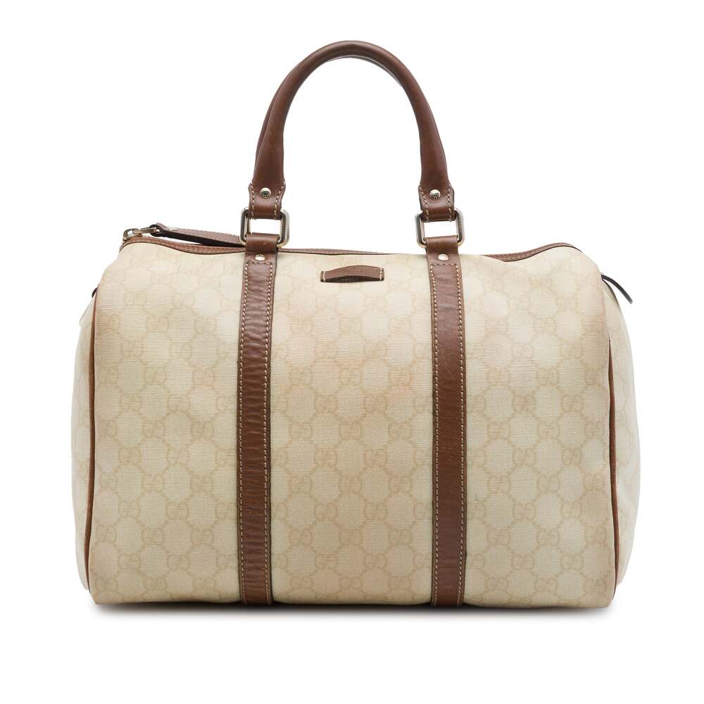Gucci Joy Boston Bag Gg Coated Canvas #334088G87B